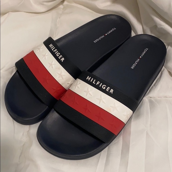 tommy hilfiger slide in shoes